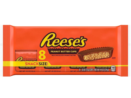 CHOCO. REESE'S SNACK SIZE 8UN 124G C/36